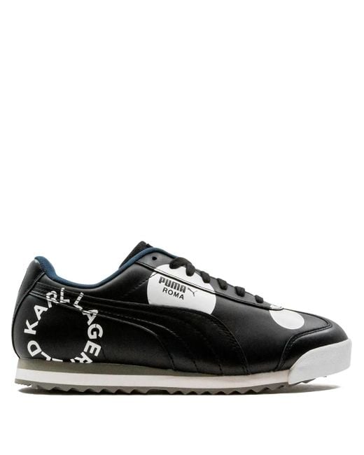 PUMA Black X Karl Lagerfeld Roma Polka Dot Sneakers