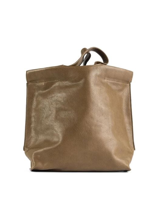 Bea Mombaers Brown S Shopper Matte Leather Tote Bag