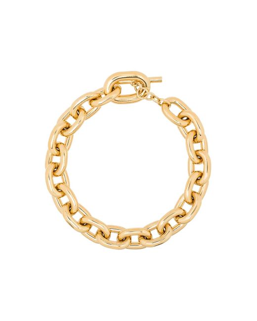Rabanne Metallic Chunky Chain Choker Necklace