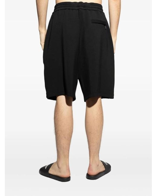 DSquared² Black Drawstring-Fastening Shorts for men