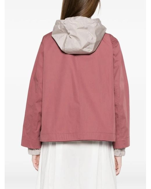 Herno Pink Hooded Pocket Jacket