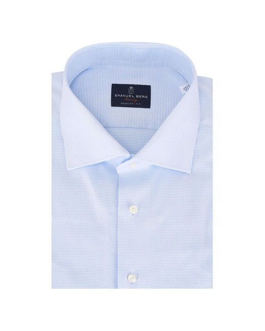 Camicia di Emanuel Berg in Blue da Uomo