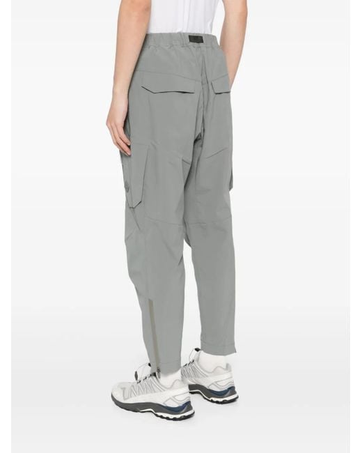 Spoonyard Gray Belted Tapered Cargo Trousers