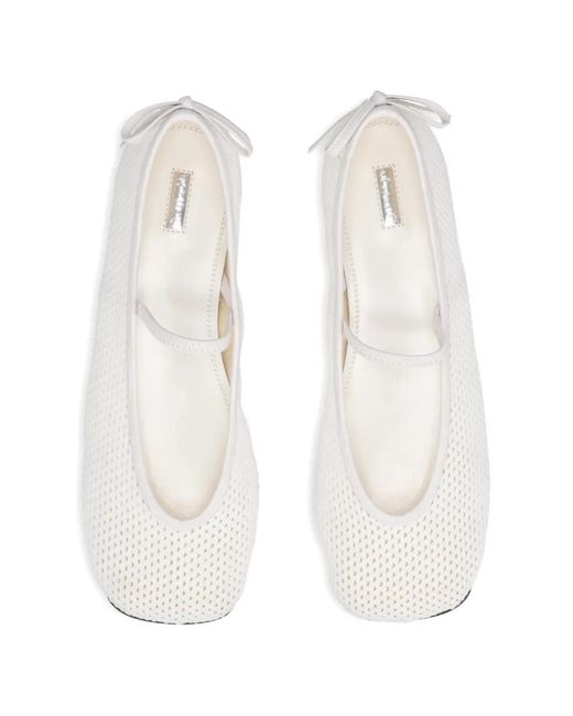 NODALETO White Bulla Node 5 Ballet Flats