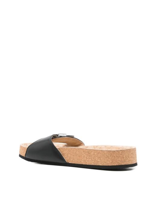 Balenciaga Black Buckle-fastening Platform Sandals