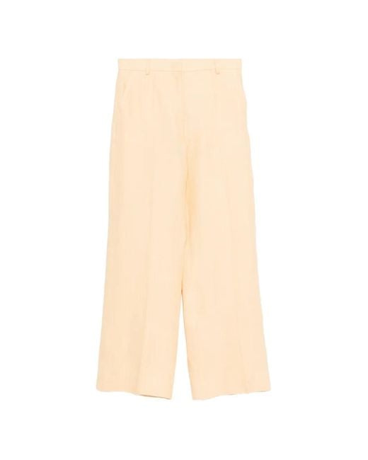 Weekend by Maxmara White Pleated Trousers