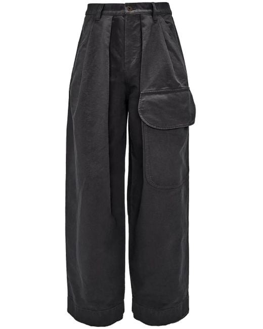 J.W. Anderson Blue Organic Cotton Loose Fit Trousers for men