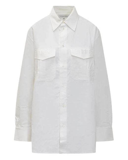 MARINE SERRE White Regenerated Shirt for men