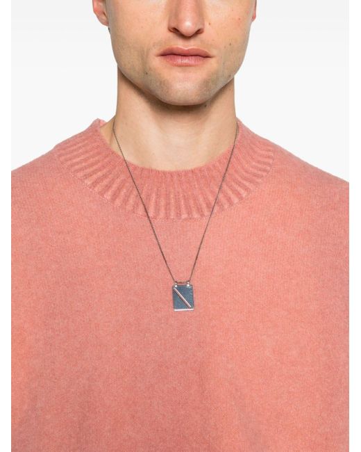 Represent Sprayed Horizons Pullover mit tiefen Schultern in Pink für Herren