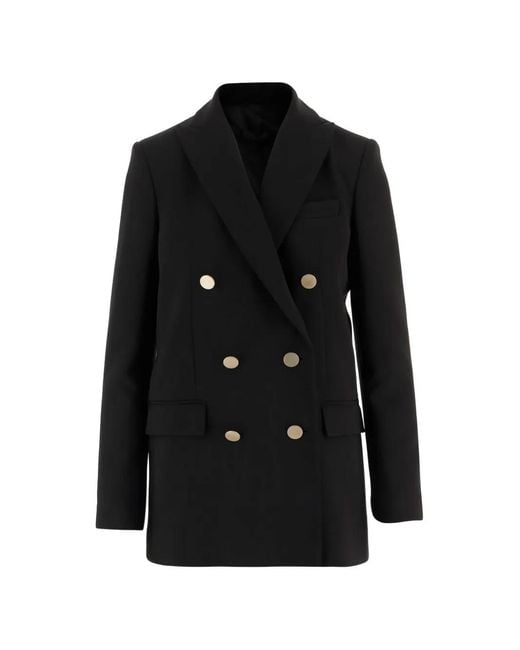 F.it Black Double-Breasted Blazer