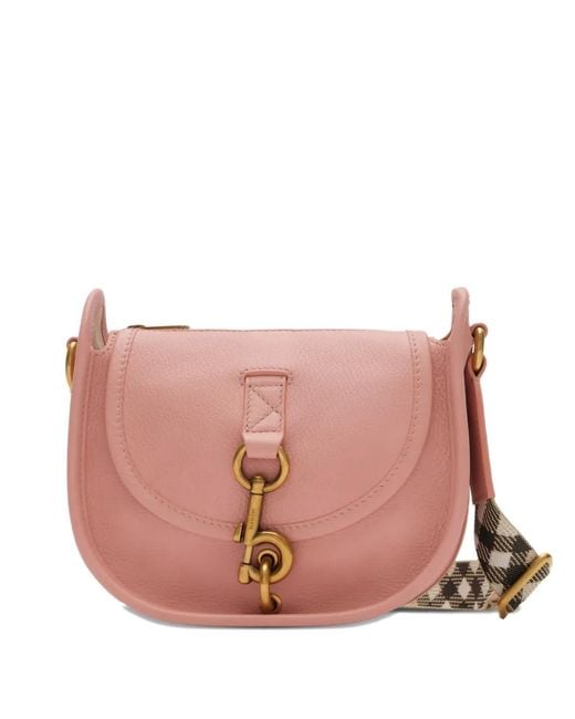 Borsa Messenger B Clip Mini di Burberry in Pink