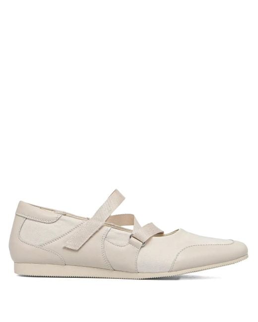 Vagabond White Hillary Cross-Strap Ballet Flats
