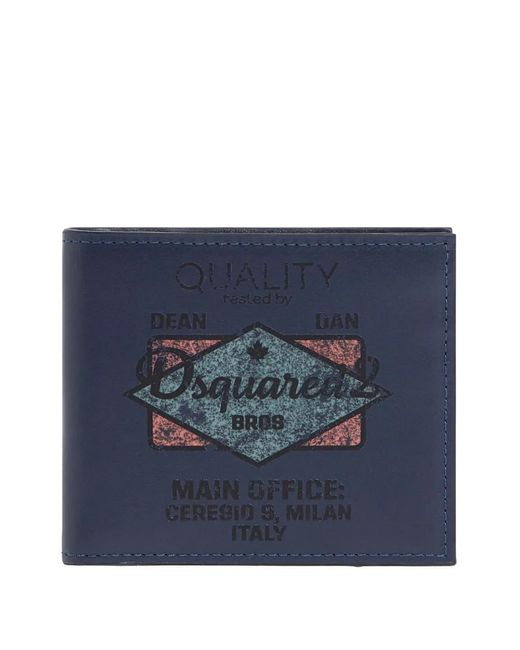 DSquared² Blue Re-Worked2 Wallet for men