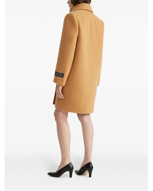 Patou Brown Double-Breasted Coat