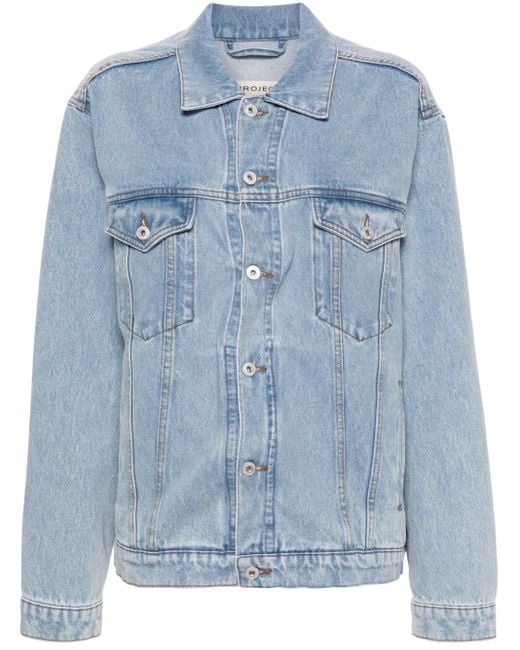Y. Project Blue Evergreen Denim Jacket