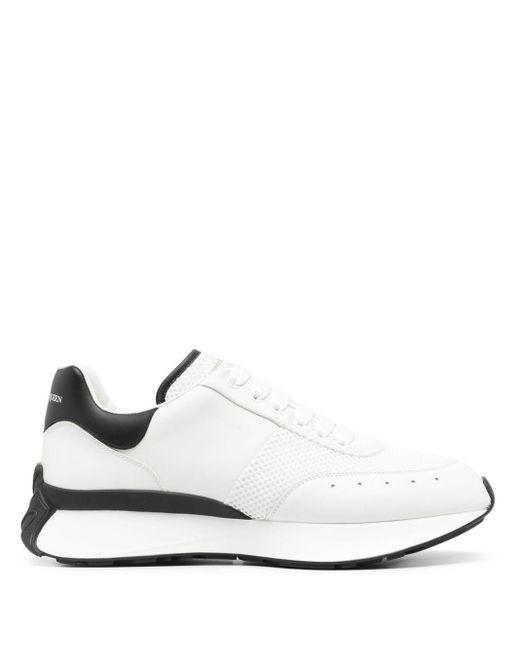 Zapatillas gruesas a paneles Alexander McQueen de hombre de color White
