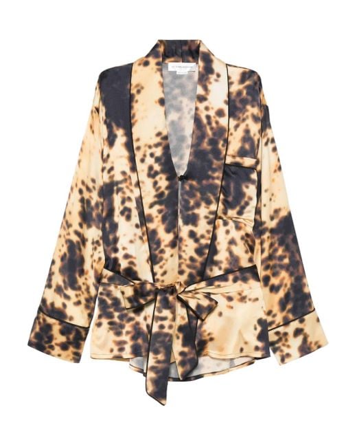 Chaqueta estampada Victoria Beckham de color Metallic