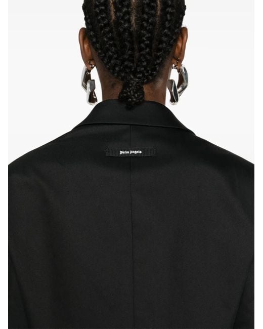 Palm Angels Black Cropped Blazer