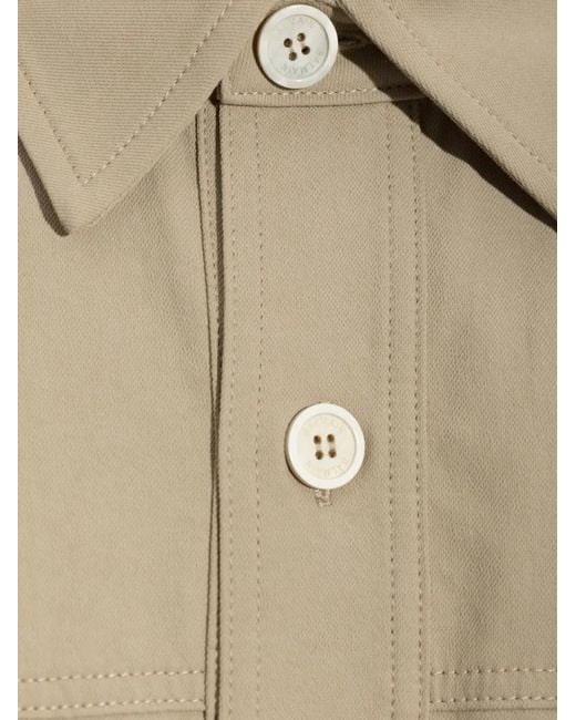 Balmain Natural Button-Fastening Pocket-Detail Overshirt for men