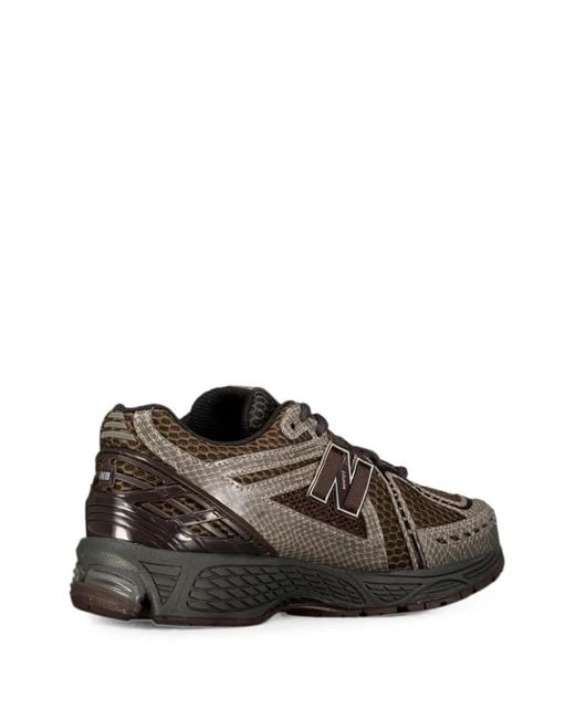 New Balance Brown 1906R Snakeskin-Effect Sneakers