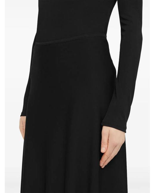 Jil Sander Flared Midi-Rok in het Black