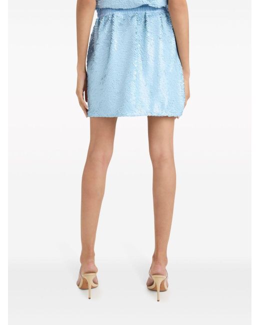 Cinq À Sept Blue Esti Paillette-embellished Skirt