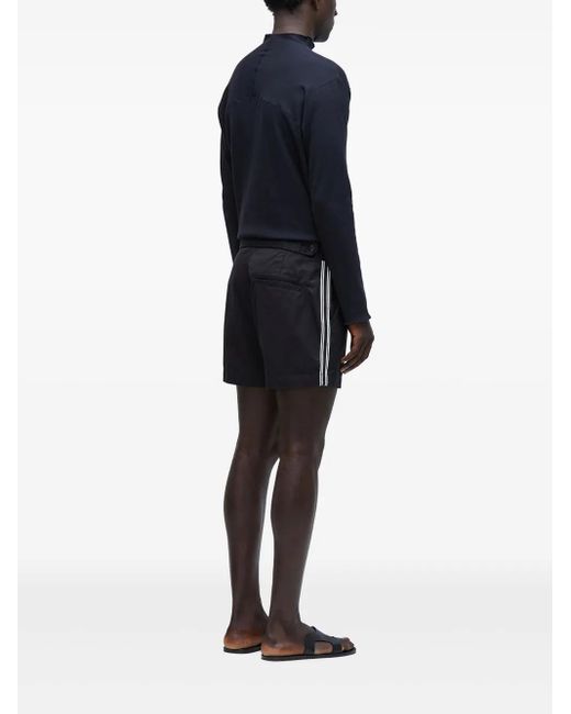Osklen Black Britt Paper Shorts for men