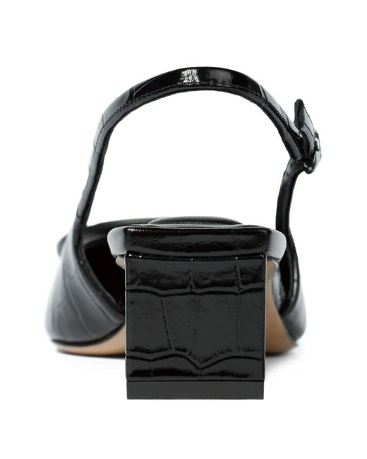 Jacquemus Black 40Mm Duelo Crocodile-Effect Pumps
