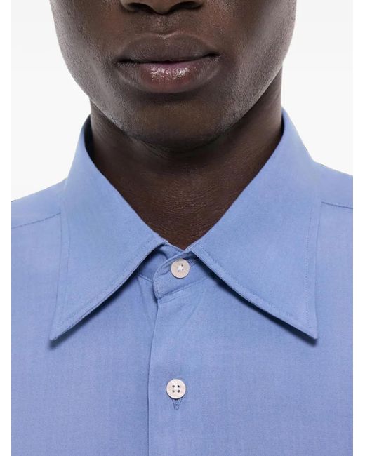 Fursac Blue Long-Sleeve Shirt for men