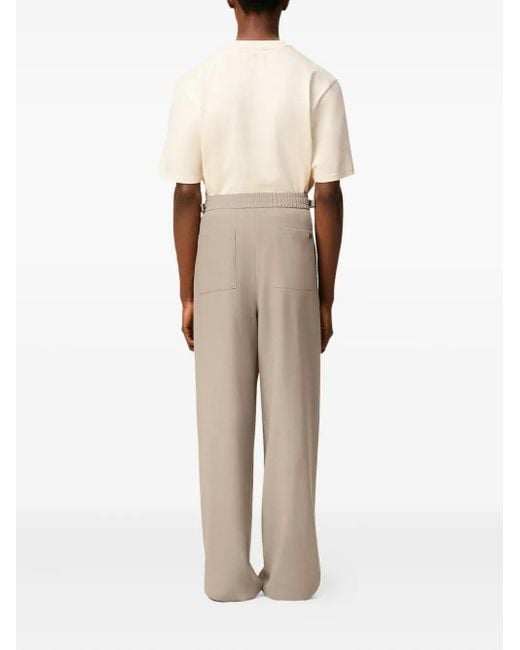 AMI Natural Elasticated Wool Trousers for men