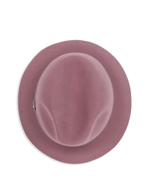 Loro Piana Purple Ingrid Fedora Hat