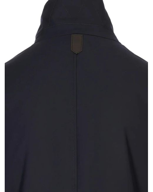 Canali Blue High-Neck 2-In-1 Jacket for men