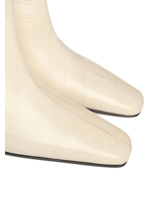 Giuliano Galiano Natural 60Mm Stefy Leather Ankle Boots
