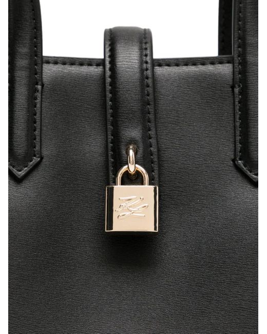 Karl Lagerfeld Black Mini Kautograph Tote Bag