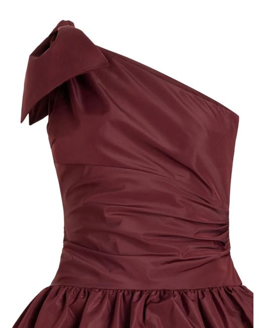 Patou Purple One-Shoulder Mini Dress