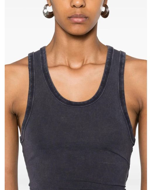 Entire studios Blue Cropped Tank Top
