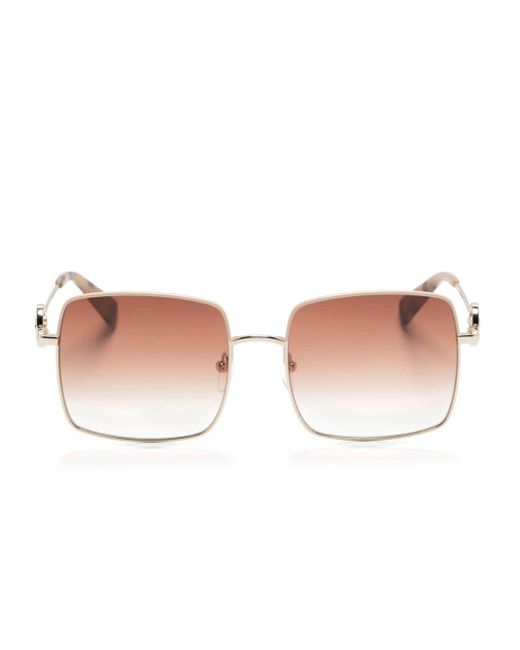 Longchamp Pink Eckige Sonnenbrille mit Farbverlauf