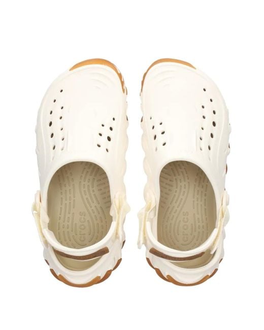 CROCSTM Natural Perforated Backstrap Clog Sandals