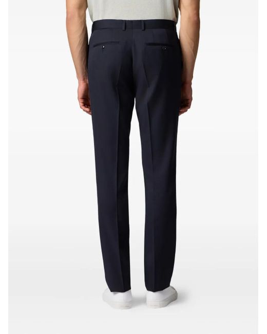 Brooks Brothers Blue Virgin-Wool Trousers for men