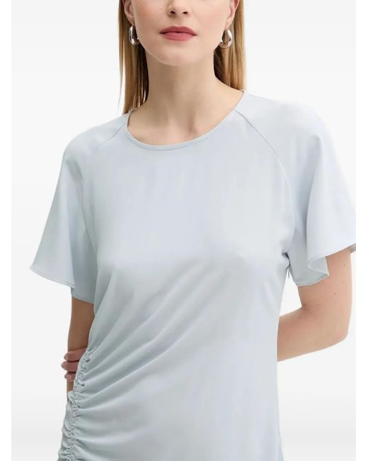 Samsøe & Samsøe White Side-Split Maxi Dress