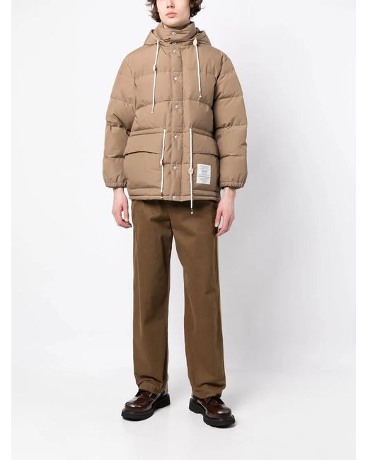 Neighborhood Natural Logo-Patch Padded Jacket for men