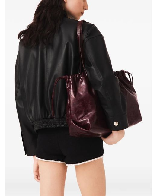 Maje Black Leather Jacket