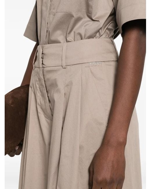 Peserico Natural Pleated Trousers
