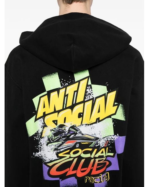 ANTI SOCIAL SOCIAL CLUB Black Artic Snowmobile Hoodie for men