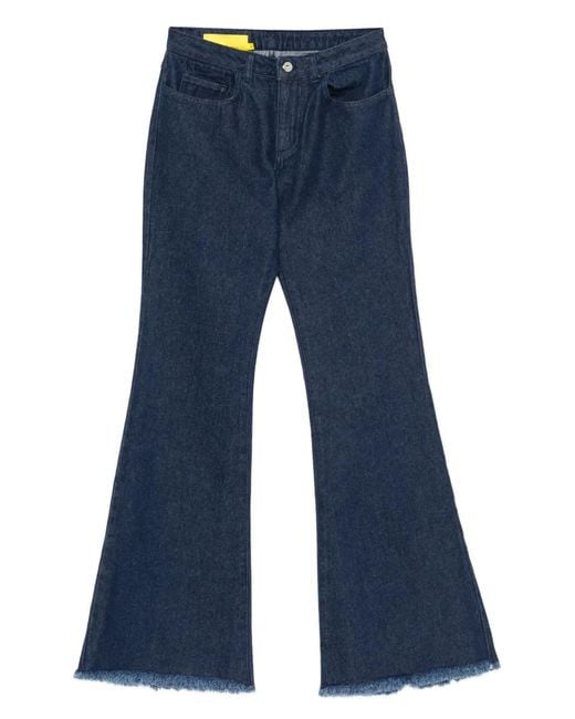 Marques'Almeida Blue Frayed Jeans