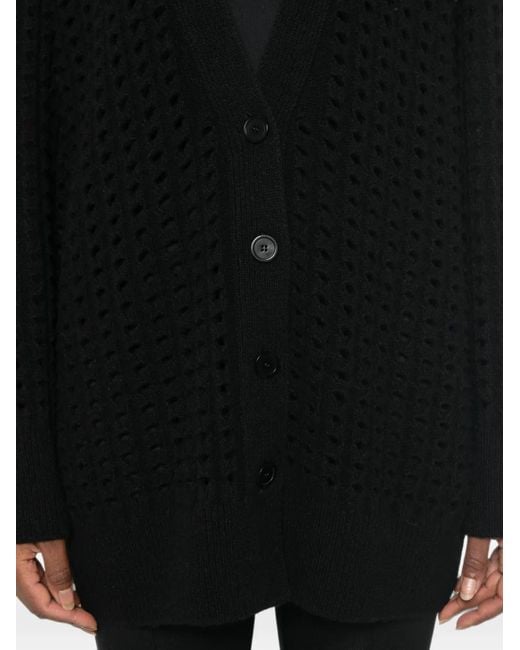 Nude Black Pullover Mit Lochstrickmuster