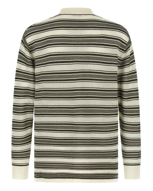 Wales Bonner Green Samuel Striped Polo Shirt for men