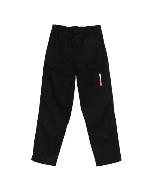 GR10K Black Replicated Cargo Trousers for men