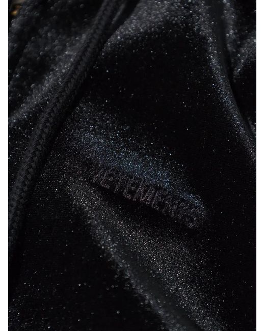 Vetements Black Long-Sleeve Hooded Sweatshirt
