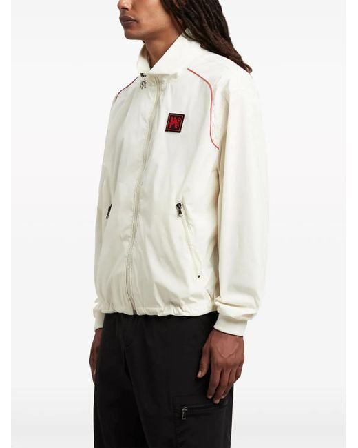 Palm Angels Natural Logo-Embroidered Bomber Jacket for men